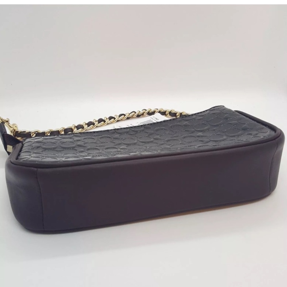 Authentic COACH debossed leather black wristlet 💕 - Picture 6 of 6